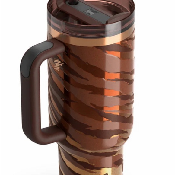 Stanley Tiger Stripe Tumbler - Black and Brown new with box and bag - Picture 3 of 5